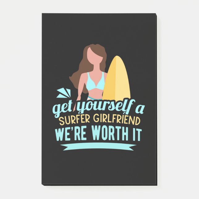 Surfer Girlkompis Post-it Block (Framsida)