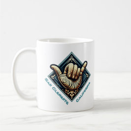 Surfer Hand Symbol Kaffemugg