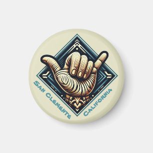Surfer Hand-symbol- Magnet