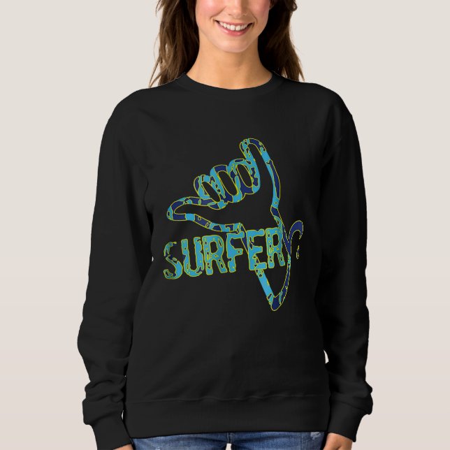 Surfer hang Loose Coola Shirt Summer Camp Surfing  T (Framsida)