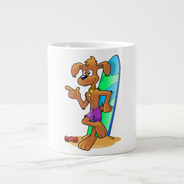 SURFER HUND JUMBO MUGG (Framsidan)