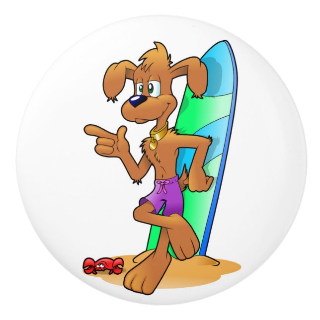 SURFER HUND KNOPP (Framsidan)