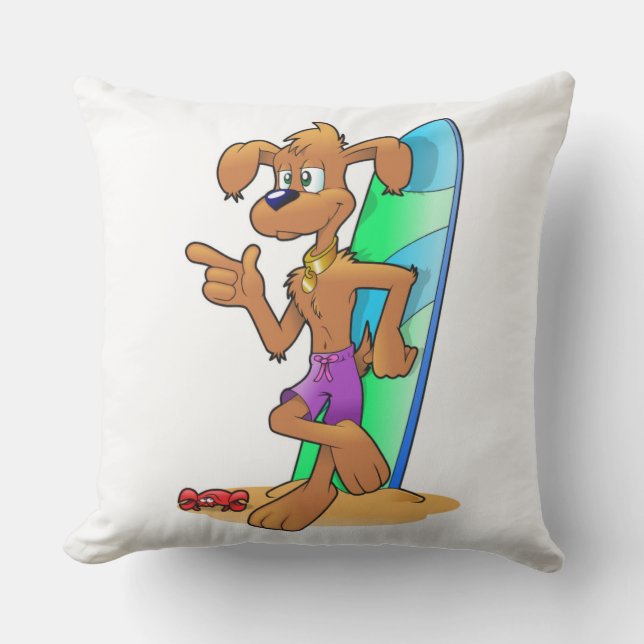 SURFER HUND UTOMHUSKUDDE (Framsida)