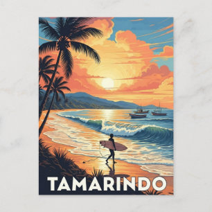 Surfer i Tamarindo Costa Rica Vykort