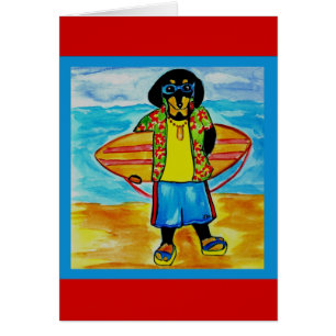 Surfer Joe Hälsningskort