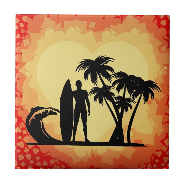 Surfer Kakelplatta (Framsidan)