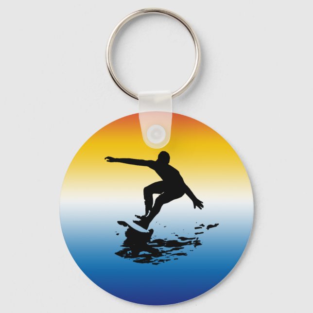 Surfer Keychain Nyckelring (Framsida)