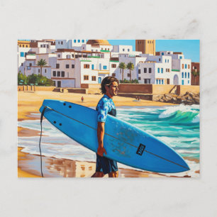 Surfer kille i Taghazout Vykort