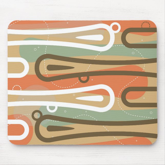 Surfer Kung - Retro Modern Mousepad Musmatta (Framsidan)