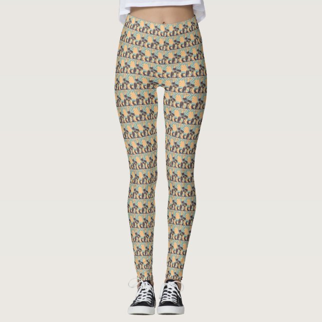 Surfer, kvinnans benbildning leggings (Framsida)