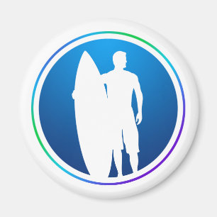 Surfer med ytskiva magnet