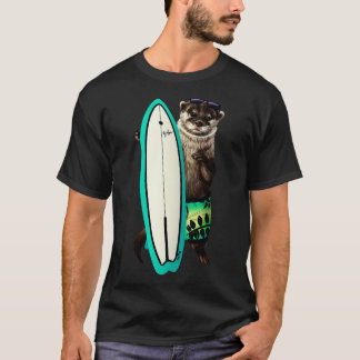 Surfer otter t shirt