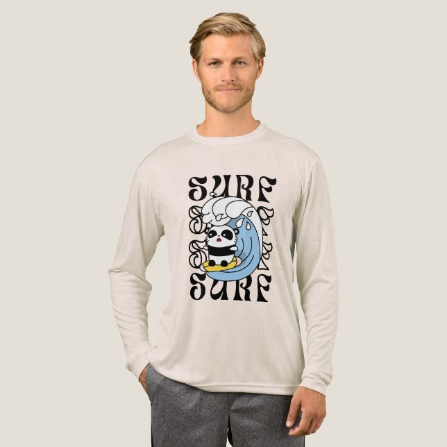Surfer Panda T Shirt (Hel framsida)