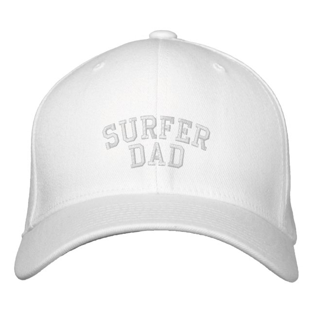 Surfer Pappa Embroized Hat Broderad Keps (Framsida)