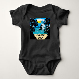 Surfer Pappa/Lycklig Fars dag T Shirt