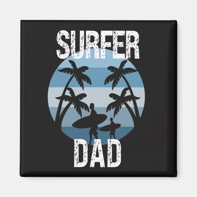 Surfer Pappa Magnet (Framsidan)