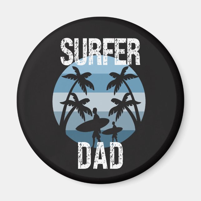 Surfer Pappa Magnet (Framsidan)