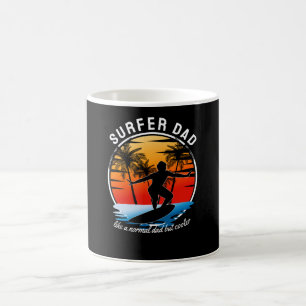Surfer Pappa som ett normalt Pappa men koler Kaffemugg