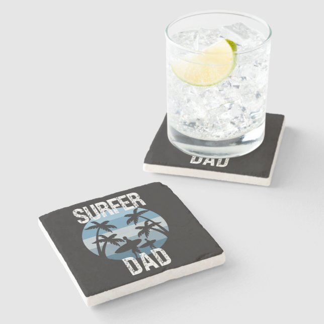 Surfer Pappa Stenunderlägg (Sidan)