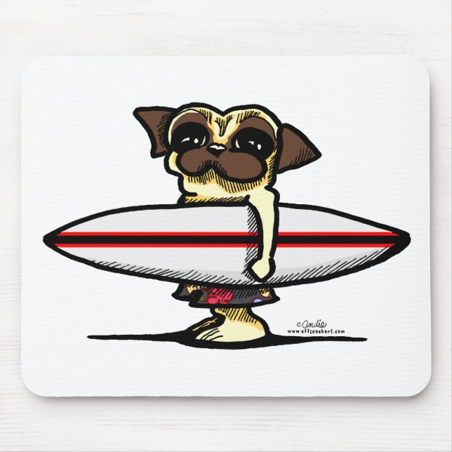 Surfer Pug Musmatta (Framsidan)