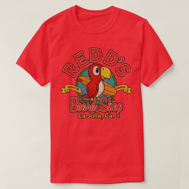 Surfer Redds Board Shop 1968 T Shirt (Design framsida)