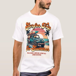 Surfer Resa under sommaren T Shirt