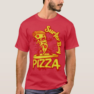 Surfer Retro Pizza Boy 1634 T Shirt