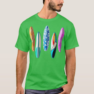 Surfer Retro Surfboard T Shirt
