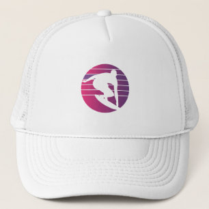 Surfer Retro Surfing Sunset Keps