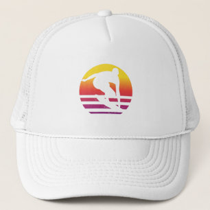 Surfer Retro Surfing Sunset Keps