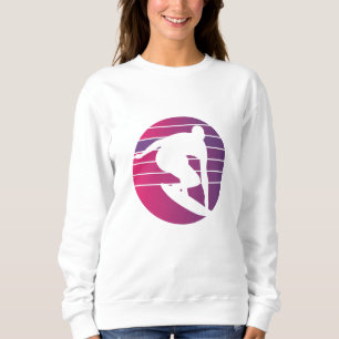 Surfer Retro Surfing Sunset T Shirt