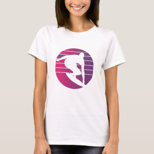 Surfer Retro Surfing Sunset T Shirt
