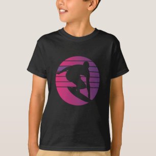 Surfer Retro Surfing Sunset T Shirt