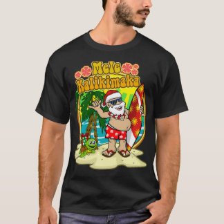 Surfer Santa Hawaiian jul T Shirt