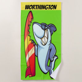 SURFER Shark Beach Towel