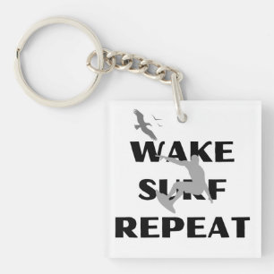 Surfer Silhouette Charm