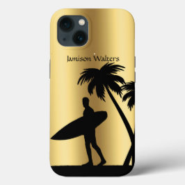 Surfer Silhouette tropical scen Personalize