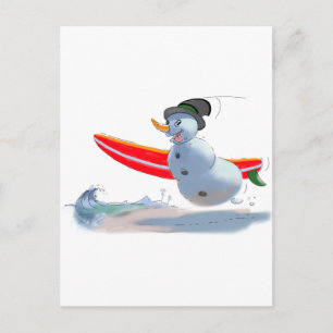 sUrFeR snögubbe Vykort