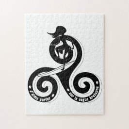 Surfer sur la vague bretone (version femme) pussel