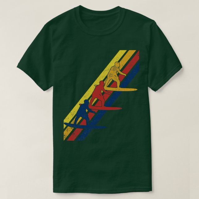 Surfer Surfboard Surfen T Shirt (Design framsida)