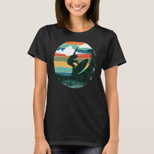 Surfer Surfing Ride Wave Vintage Retro Beach Summe T Shirt