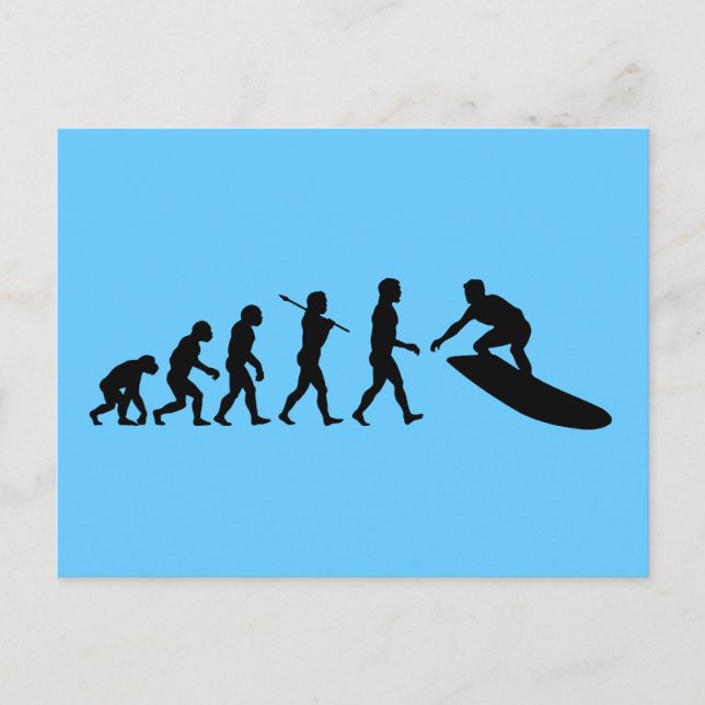 Surfer Surfing Sport Vykort (Framsida)