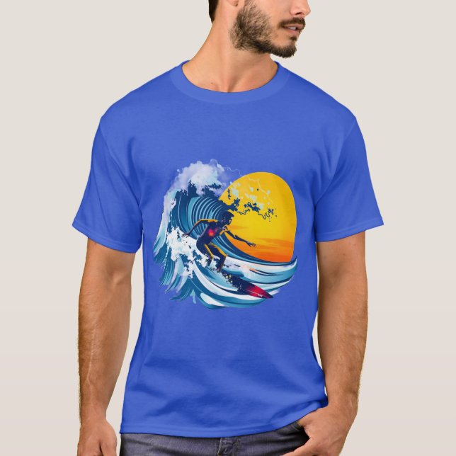 Surfer surfing t shirt (Framsida)