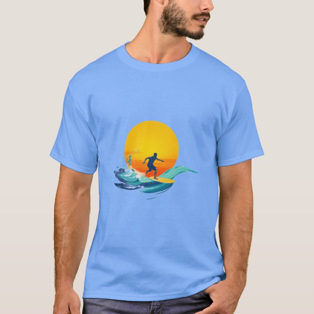 Surfer surfing t shirt (Framsida)