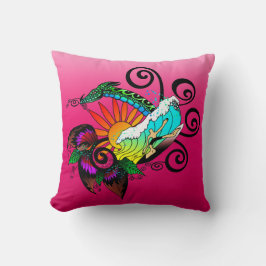 Surfer Tecknad Kudde