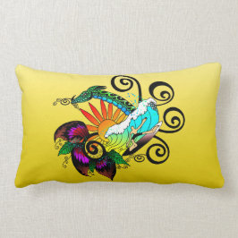 Surfer Tecknad Lumbarkudde