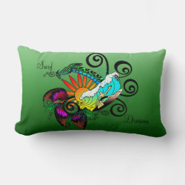 Surfer Tecknad Lumbarkudde