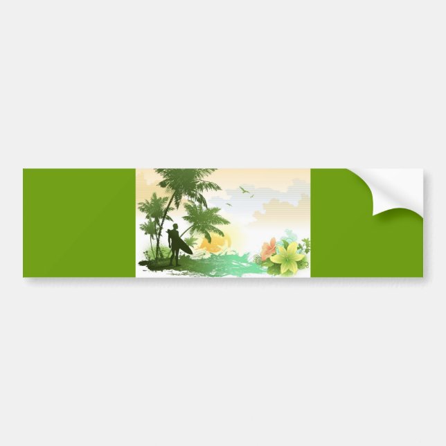 Surfer Theme Bildekal (Framsidan)