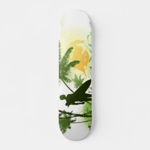 Surfer Theme Mini Skateboard Bräda 18,5 Cm