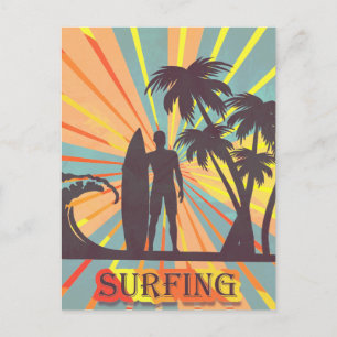 Surfer-vykort Vykort